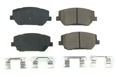 PowerStop Power Stop 2019 Hyundai Santa Fe Front Z17 Evolution Ceramic Brake Pads w/Hardware - Brakes Rotors &