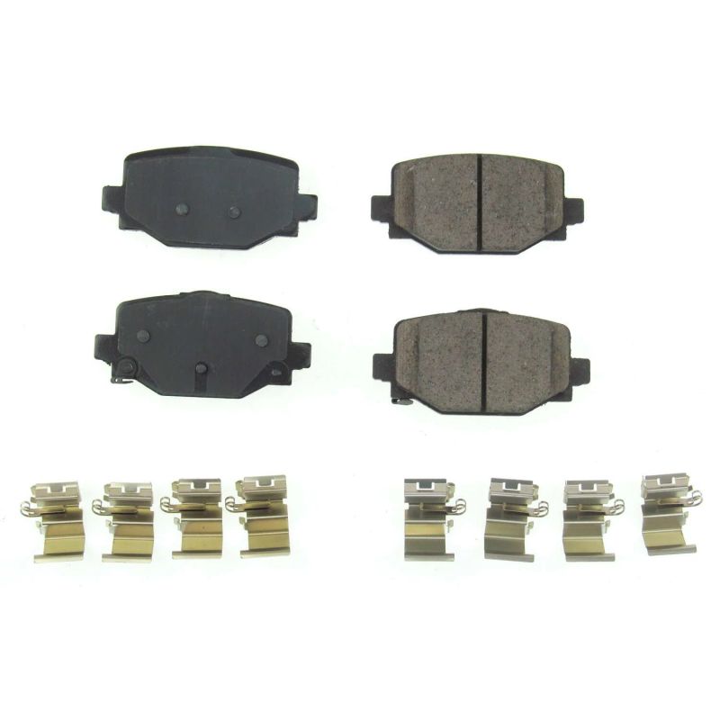 PowerStop Power Stop 2019 Infiniti QX50 Rear Z17 Evolution Ceramic Brake Pads w/Hardware - Brakes Rotors &