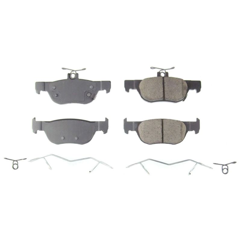 PowerStop Power Stop 2019 Mazda 3 Rear Z17 Evolution Ceramic Brake Pads w/Hardware - Brakes Rotors &