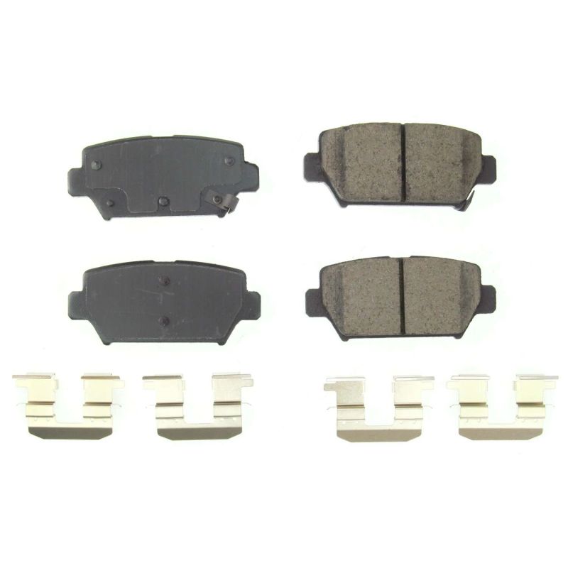 PowerStop Power Stop 2019 Mitsubishi Eclipse Cross Rear Z17 Evolution Ceramic Brake Pads w/Hardware - Brakes Rotors &