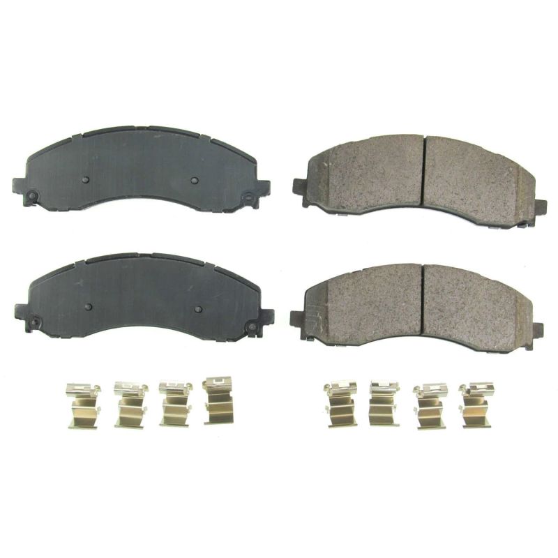 PowerStop Power Stop 2019 Ram 2500 Front Z17 Evolution Ceramic Brake Pads w/Hardware - Brakes Rotors &