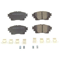 PowerStop Power Stop 2019 Toyota Corolla Rear Z17 Evolution Ceramic Brake Pads w/Hardware - Brakes Rotors &