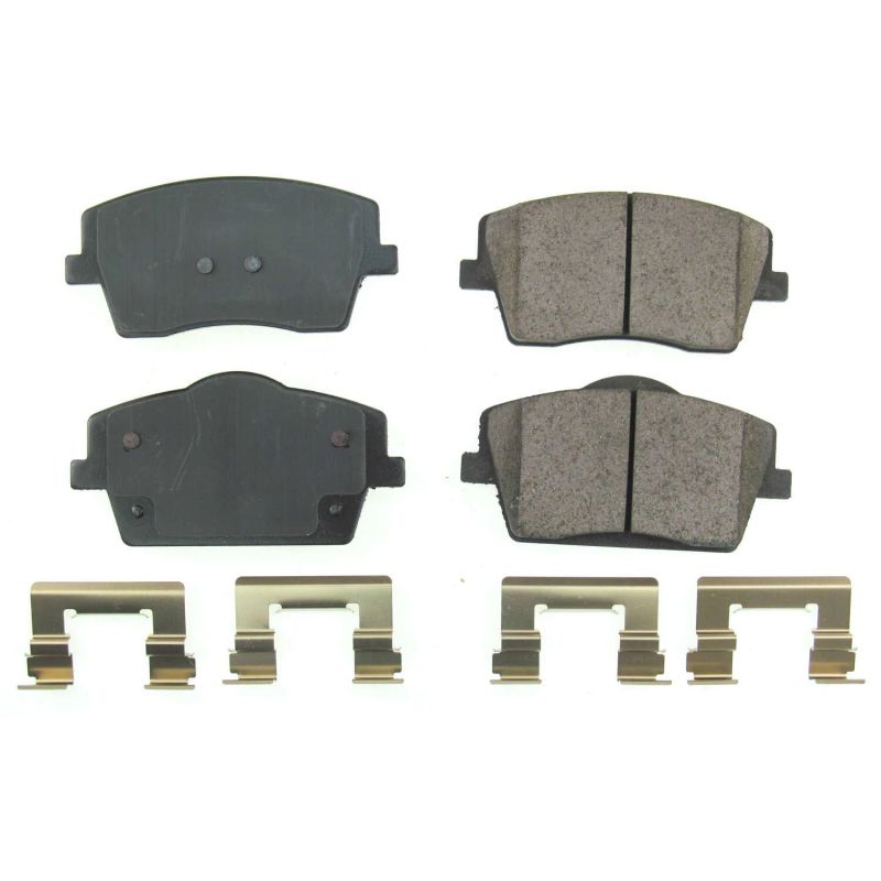 PowerStop Power Stop 2019 Volvo XC40 Front Z17 Evolution Ceramic Brake Pads w/Hardware - Brakes Rotors &