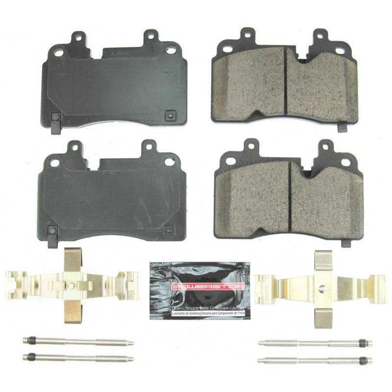 PowerStop Power Stop 2020 Chevrolet Corvette Front Z23 Evolution Sport Brake Pads w/Hardware - Brakes Rotors &