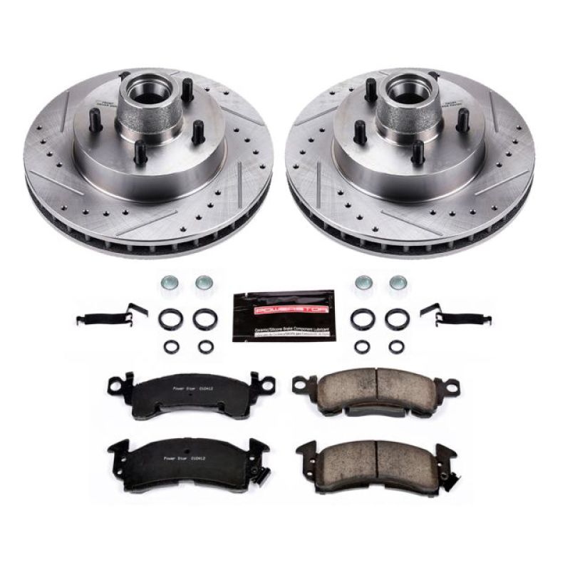 PowerStop Power Stop 71-73 Buick Centurion Front Z23 Evolution Sport Brake Kit - Brakes Rotors & Pads