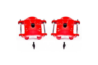 PowerStop Power Stop 78-85 Avanti II Front Red Calipers w/o Brackets - Pair - Brakes Rotors & Pads