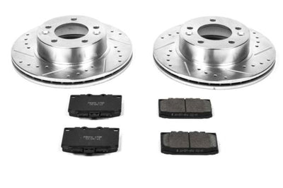 PowerStop Power Stop 86-91 Mazda RX-7 Front Z23 Evolution Sport Brake Kit - Brakes Rotors & Pads