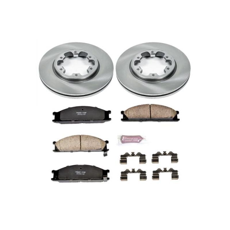 PowerStop Power Stop 86-94 Nissan D21 Front Autospecialty Brake Kit - Brakes Rotors & Pads
