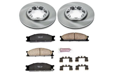 PowerStop Power Stop 86-94 Nissan D21 Front Autospecialty Brake Kit - Brakes Rotors & Pads