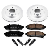 PowerStop Power Stop 87-94 Oldsmobile Cutlass Cruiser Front Z17 Evolution Geomet Coated Brake Kit - Brakes Rotors & Pads