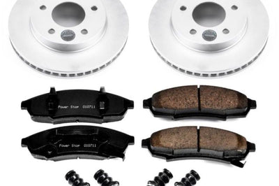 PowerStop Power Stop 87-94 Oldsmobile Cutlass Cruiser Front Z17 Evolution Geomet Coated Brake Kit - Brakes Rotors & Pads