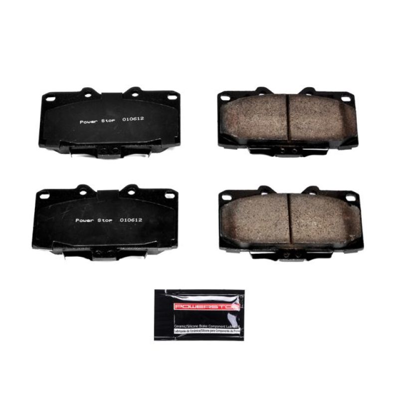 PowerStop Power Stop 89-96 Nissan 300ZX Front Z23 Evolution Sport Brake Pads w/Hardware - Brakes Rotors &