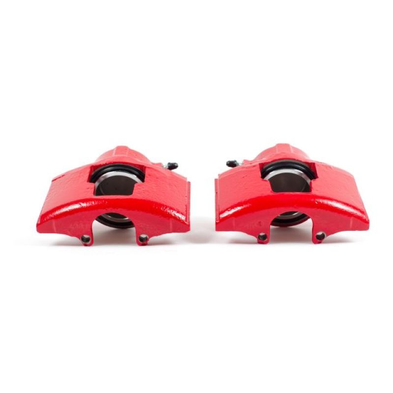 PowerStop Power Stop 90-00 Chevrolet C3500 Front Red Calipers w/o Brackets - Pair - Brakes Rotors & Pads