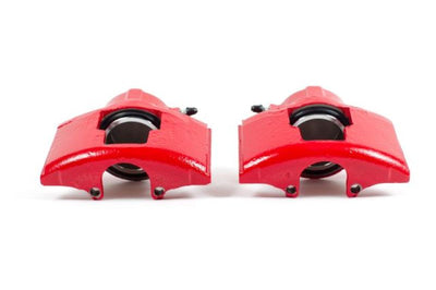 PowerStop Power Stop 90-00 Chevrolet C3500 Front Red Calipers w/o Brackets - Pair - Brakes Rotors & Pads