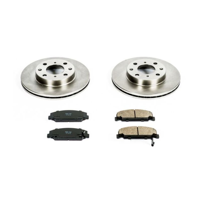 PowerStop Power Stop 90-00 Honda Civic Front Autospecialty Brake Kit - Brakes Rotors & Pads