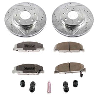 PowerStop Power Stop 90-00 Honda Civic Front Z26 Street Warrior Brake Kit - Brakes Rotors & Pads