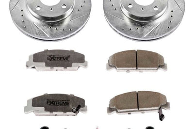 PowerStop Power Stop 90-00 Honda Civic Front Z26 Street Warrior Brake Kit - Brakes Rotors & Pads