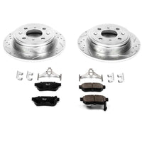PowerStop Power Stop 90-01 Acura Integra Rear Z23 Evolution Sport Brake Kit - Brakes Rotors & Pads