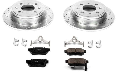 PowerStop Power Stop 90-01 Acura Integra Rear Z23 Evolution Sport Brake Kit - Brakes Rotors & Pads
