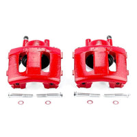 PowerStop Power Stop 90-01 Jeep Cherokee Front Red Calipers w/o Brackets - Pair - Brakes Rotors & Pads