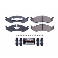 PowerStop Power Stop 90-01 Jeep Cherokee Front Z23 Evolution Sport Brake Pads w/Hardware - Brakes Rotors &