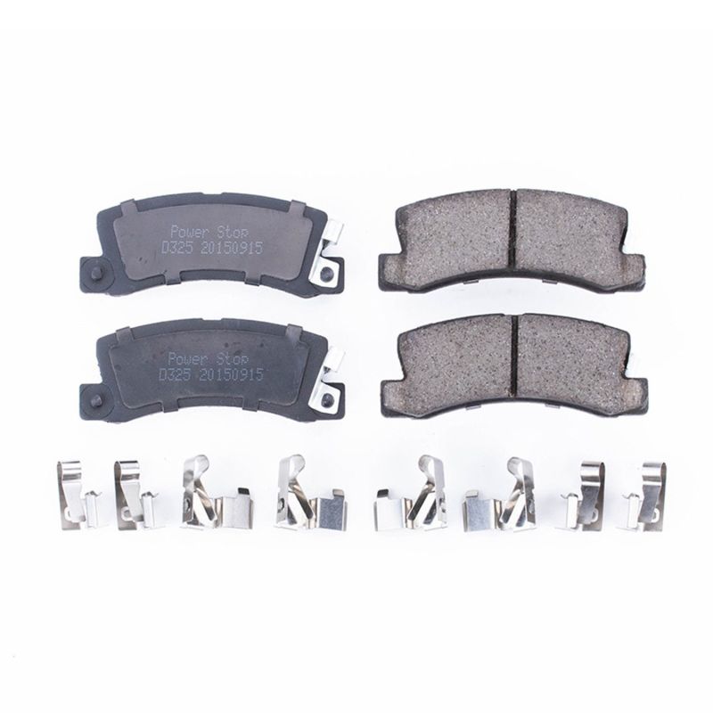 PowerStop Power Stop 90-92 Geo Prizm Rear Z17 Evolution Ceramic Brake Pads w/Hardware - Brakes Rotors &