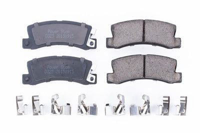 PowerStop Power Stop 90-92 Geo Prizm Rear Z17 Evolution Ceramic Brake Pads w/Hardware - Brakes Rotors &
