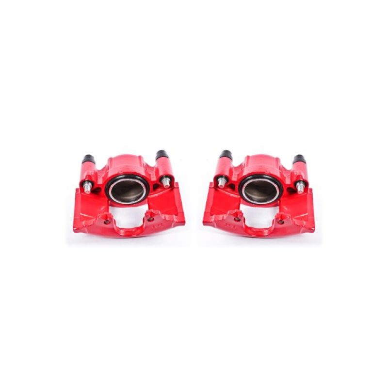 PowerStop Power Stop 90-93 Cadillac Commercial Chassis Front Red Calipers w/o Brackets - Pair - Brakes Rotors & Pads