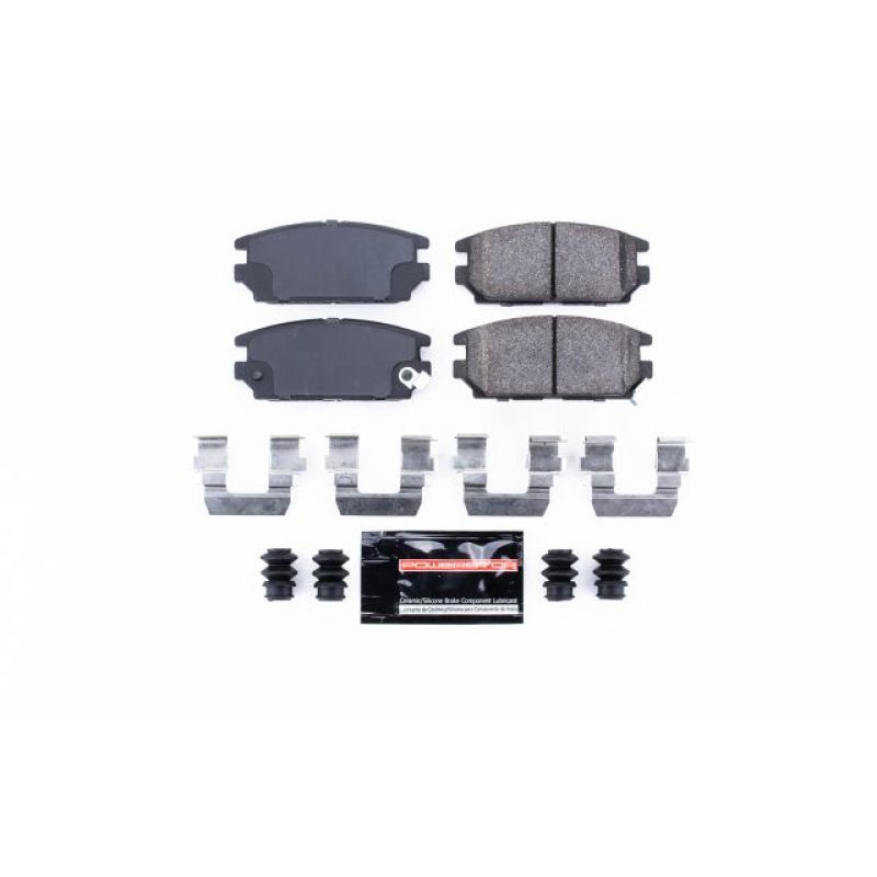 PowerStop Power Stop 91-94 Dodge Stealth Rear Z23 Evolution Sport Brake Pads w/Hardware - Brakes Rotors &