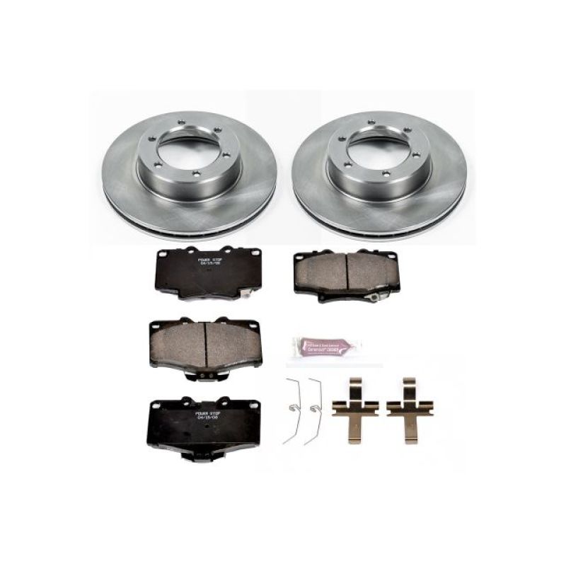 PowerStop Power Stop 91-95 Toyota 4Runner Front Autospecialty Brake Kit - Brakes Rotors & Pads