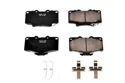 PowerStop Power Stop 91-95 Toyota 4Runner Front Z17 Evolution Ceramic Brake Pads w/Hardware - Brakes Rotors &