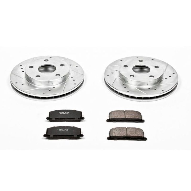 PowerStop Power Stop 91-95 Toyota MR2 Front Z23 Evolution Sport Brake Kit - Brakes Rotors & Pads