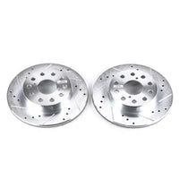 PowerStop Power Stop 91-95 Toyota MR2 Rear Evolution Drilled & Slotted Rotors - Pair - Brakes Pads