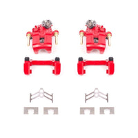 PowerStop Power Stop 92-01 Honda Prelude Rear Red Calipers w/Brackets - Pair - Brakes Rotors & Pads