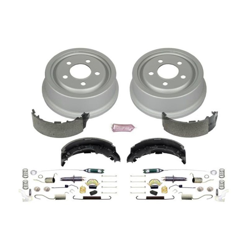 PowerStop Power Stop 92-01 Jeep Cherokee Rear Autospecialty Drum Kit - Brakes Rotors & Pads