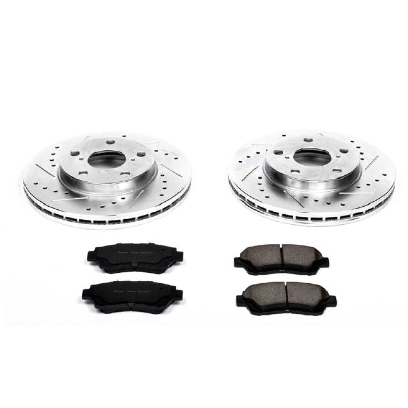 PowerStop Power Stop 92-98 Lexus SC300 Front Z23 Evolution Sport Brake Kit - Brakes Rotors & Pads