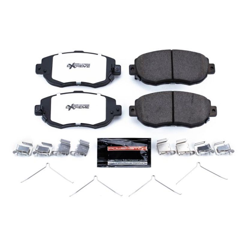PowerStop Power Stop 93-05 Lexus GS300 Front Z26 Extreme Street Brake Pads w/Hardware - Brakes Rotors &