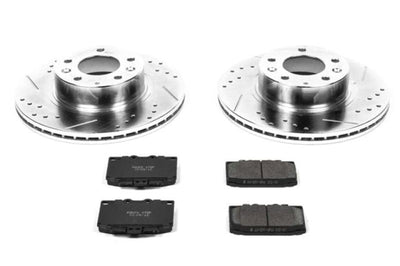 PowerStop Power Stop 93-95 Mazda RX-7 Front Z23 Evolution Sport Brake Kit - Brakes Rotors & Pads