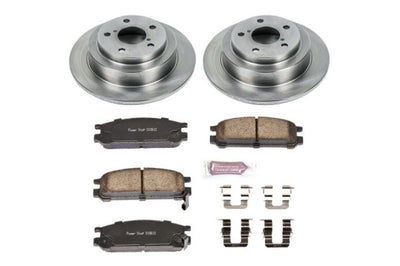 PowerStop Power Stop 93-96 Subaru Impreza Rear Autospecialty Brake Kit - Brakes Rotors & Pads