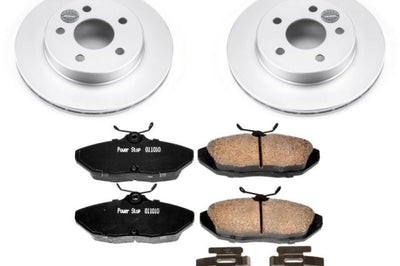 PowerStop Power Stop 93-97 Ford Thunderbird Rear Z17 Evolution Geomet Coated Brake Kit - Brakes Rotors & Pads