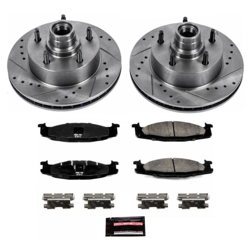 PowerStop Power Stop 94-01 Ford E-150 Front Z23 Evolution Sport Brake Kit - Brakes Rotors & Pads