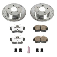PowerStop Power Stop 94-04 Ford Mustang Rear Z26 Street Warrior Brake Kit - Brakes Rotors & Pads