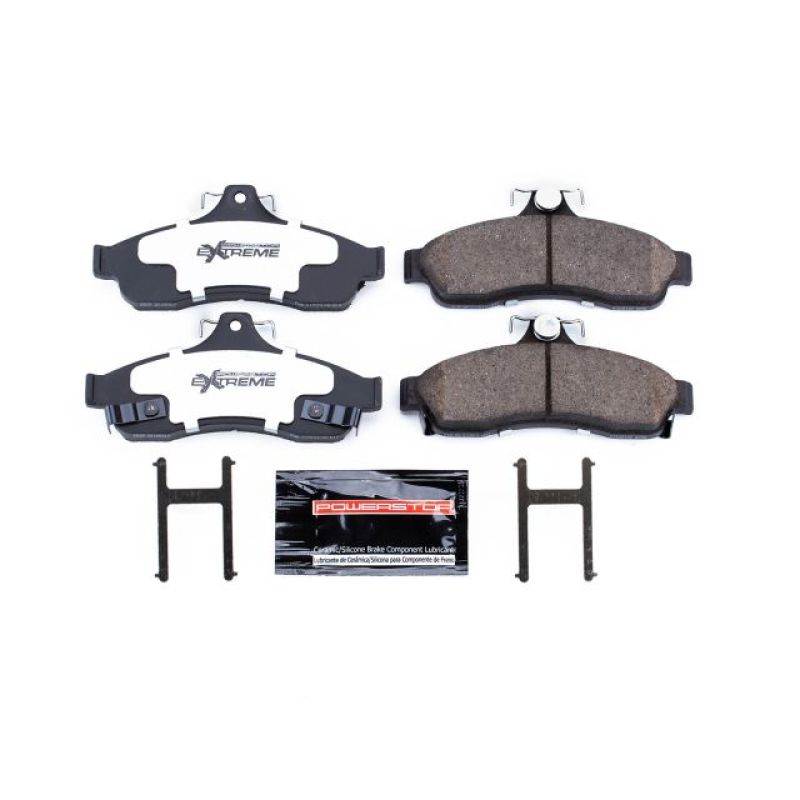 PowerStop Power Stop 94-96 Chevrolet Caprice Rear Z26 Extreme Street Brake Pads w/Hardware - Brakes Rotors &