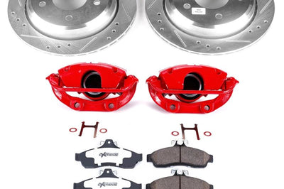 PowerStop Power Stop 94-96 Chevrolet Caprice Rear Z26 Street Warrior Brake Kit w/Calipers - Brakes Rotors & Pads