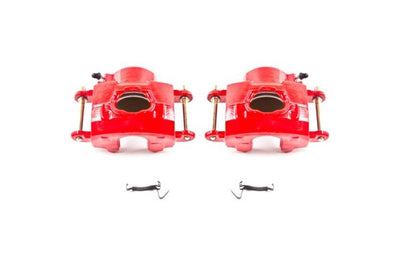 PowerStop Power Stop 94-96 Chevrolet Impala Front Red Calipers w/o Brackets - Pair - Brakes Rotors & Pads