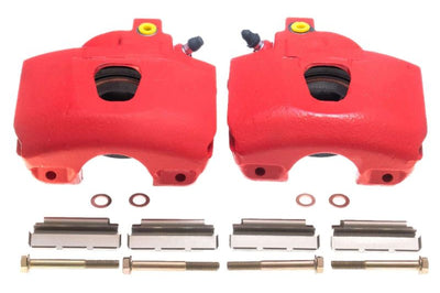 PowerStop Power Stop 94-96 Ford Bronco Front Red Calipers - Pair - Brakes Rotors & Pads