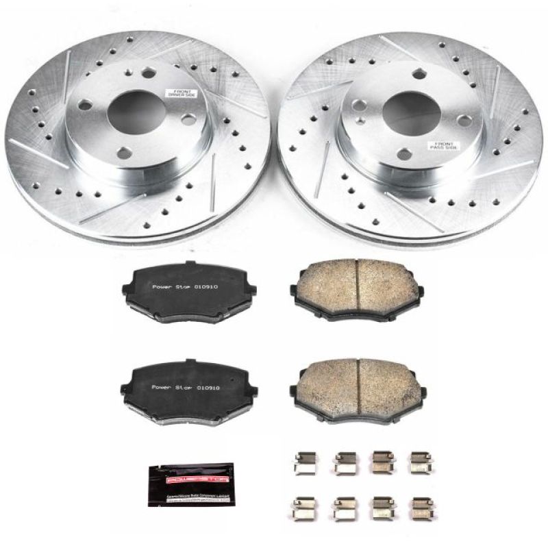 PowerStop Power Stop 94-97 Mazda Miata Front Z23 Evolution Sport Brake Kit - Brakes Rotors & Pads