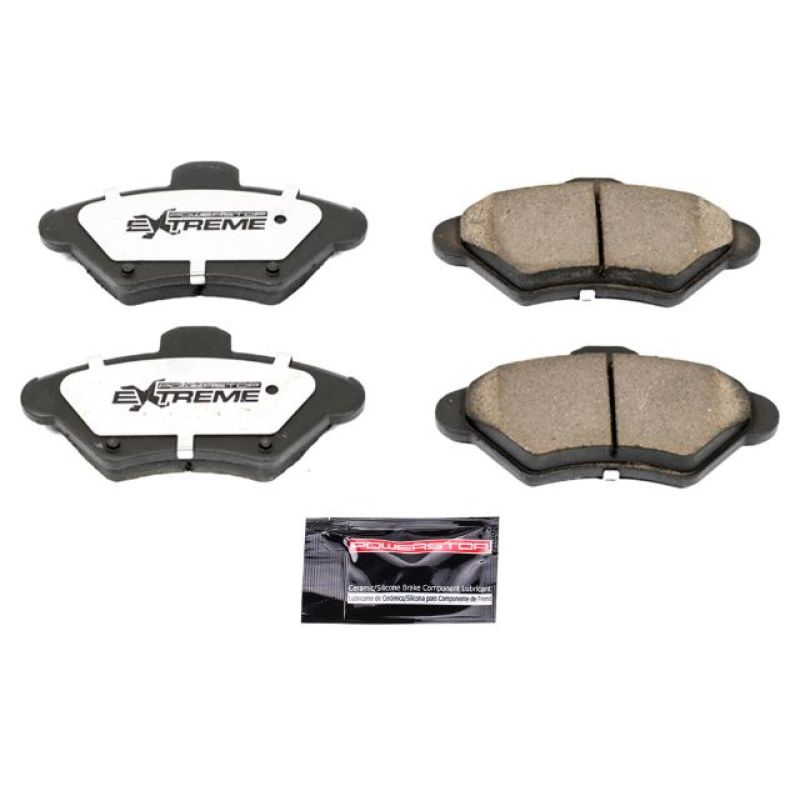 PowerStop Power Stop 94-98 Ford Mustang Front Z26 Extreme Street Brake Pads w/Hardware - Brakes Rotors &