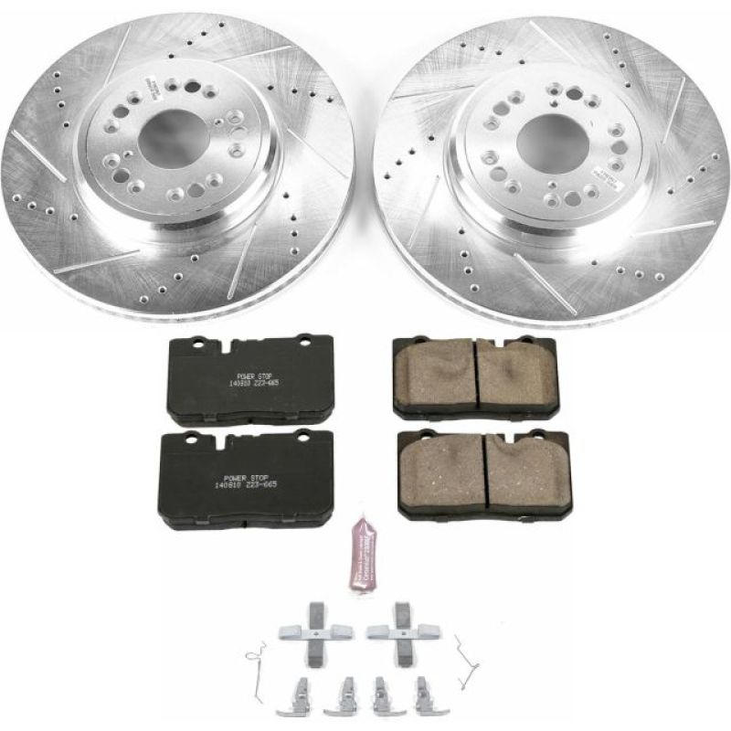 PowerStop Power Stop 95-00 Lexus LS400 Front Z23 Evolution Sport Brake Kit - Brakes Rotors & Pads
