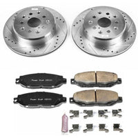 PowerStop Power Stop 95-00 Lexus LS400 Rear Z23 Evolution Sport Brake Kit - Brakes Rotors & Pads
